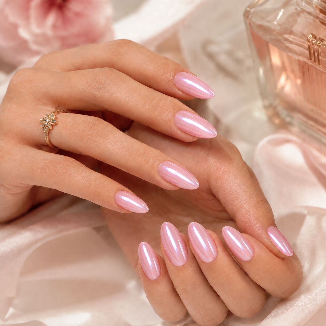 Fleur Pink Aurora Press-On Nail Kit